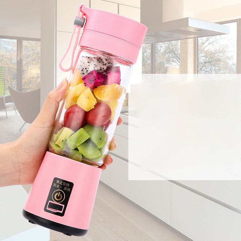 380Ml Personal With Travel Cup USB Portable Electric Blender Rechargeable Juicer Bottle Fruit Vegetable Kitchen Tools Mhy080-Wyy