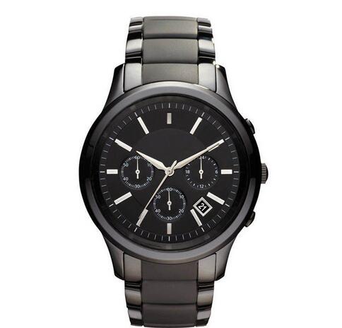New Mens Quartz Chronograph Black Ceramic Watch AR1451 AR1452 Gents Wristwatch+original box
New Mens Quartz Chronograph Black Ceramic Watch AR1451 AR1452 Gents Wristwatch+original box