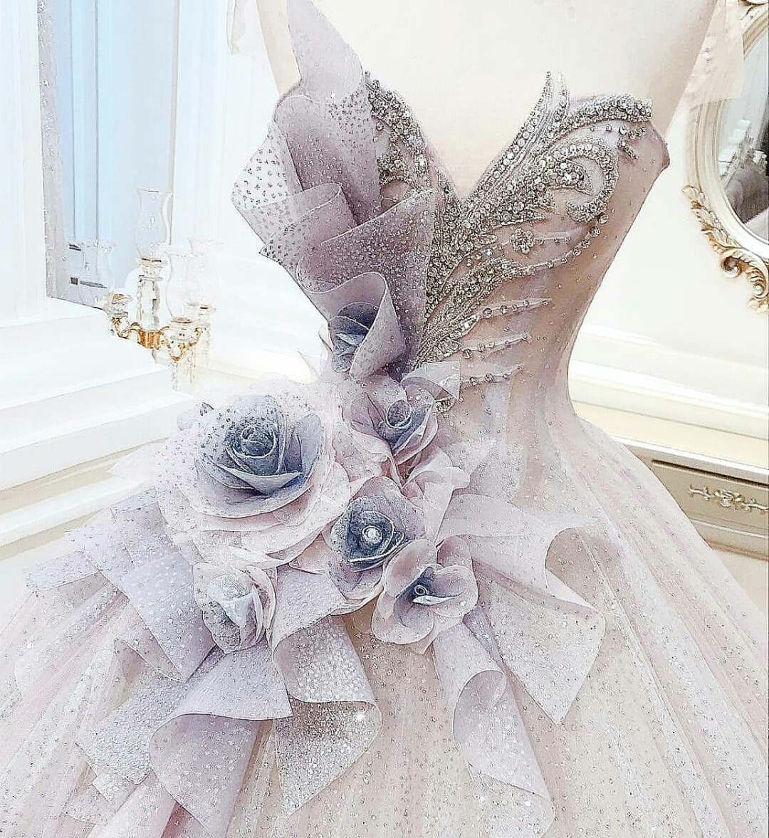 Fairy Ball Gown Prom Dresses Sheer Jewel Neck Handmade Wers Evening Dress Beaded Arabic Party Gowns Formal Robes 0220