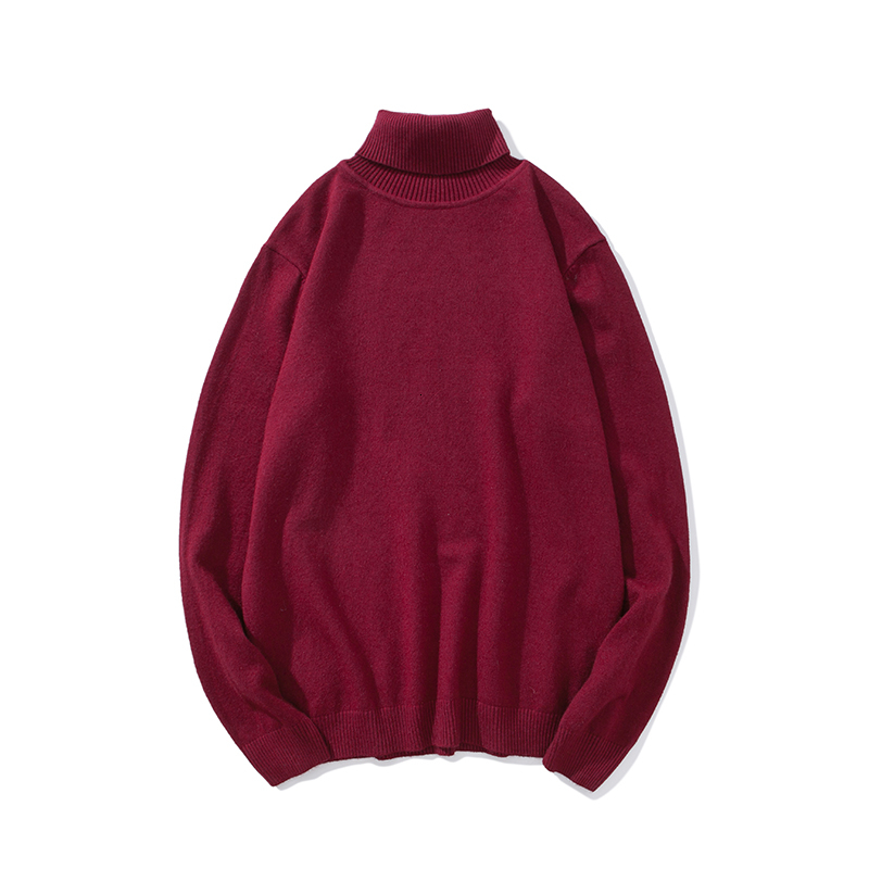 Male sweater men Winter Pullover Turtle Neck Men's Jumper White Mens Knitwear Pull Homme Turtleneck Men Sweater Christmas Cotton SH190930