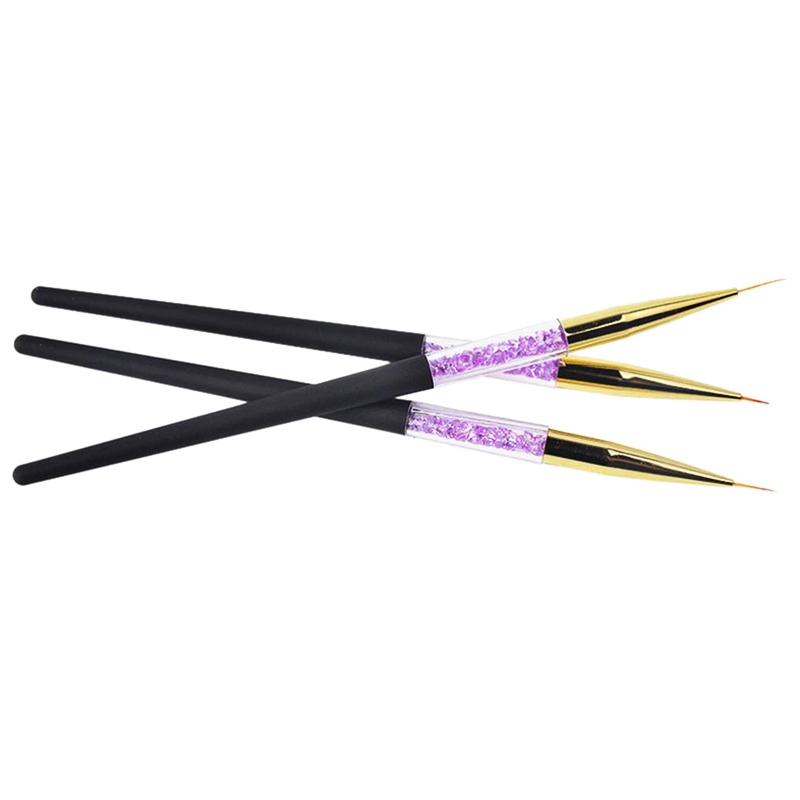 3 Pcs/Set Nail Art Liner Pen Tips Art Gel Fiber Painting Brush Drawing Manicure Polish Tools(Purple + black + gold
3 Pcs/Set Nail Art Liner Pen Tips Art Gel Fiber Painting Brush Drawing Manicure Polish Tools(Purple + black + gold