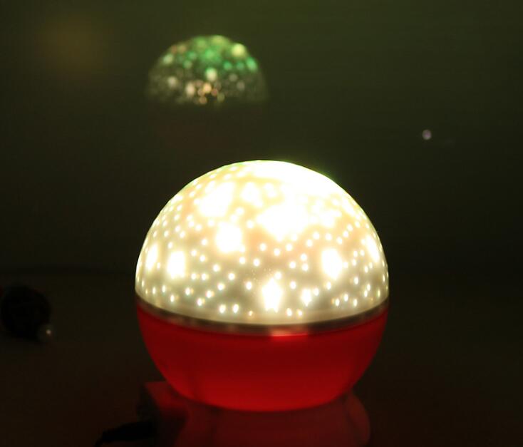 Party Decoration Rotating Night Light Projector LED Spin Starry Sky Star Lamp