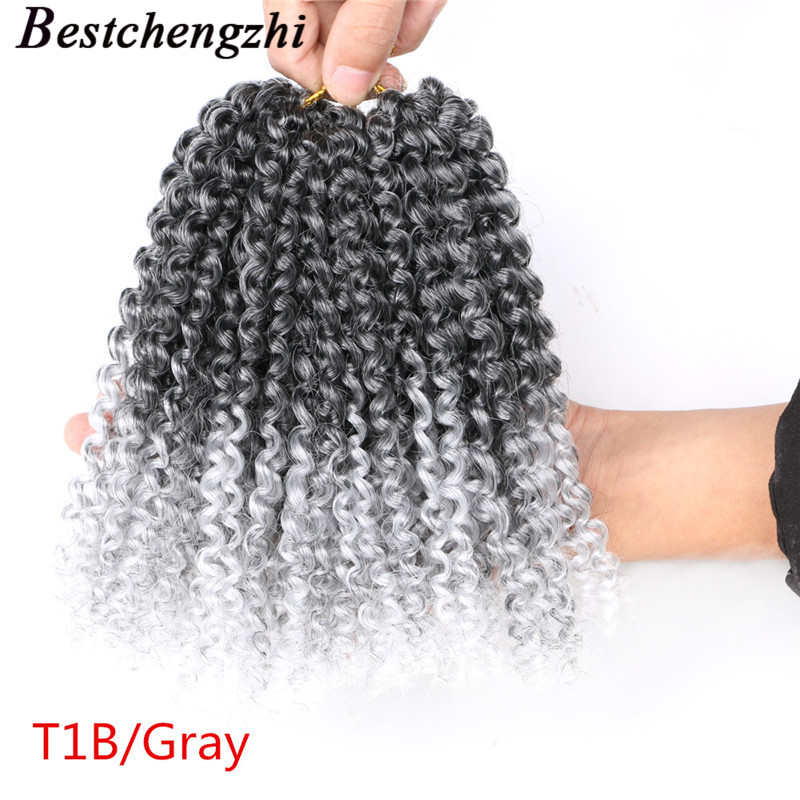 8 Inch Synthetic Marlibob Curly Crochet Braid Hair 90g/Lot Synthetic Braiding Afro Twist Bundles Fiber Black Burgundy kinky curly, T1b/gray
8 Inch Synthetic Marlibob Curly Crochet Braid Hair 90g/Lot Synthetic Braiding Afro Twist Bundles Fiber Black Burgundy kinky curly, T1b/gray