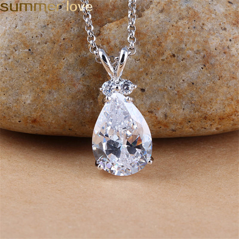 2019 New Crystal Teardrop Pendant Necklace for Women Colorful Cubic Zirconia Cute Rabbit Silver Chain Necklace Trendy Jewelry
2019 New Crystal Teardrop Pendant Necklace for Women Colorful Cubic Zirconia Cute Rabbit Silver Chain Necklace Trendy Jewelry