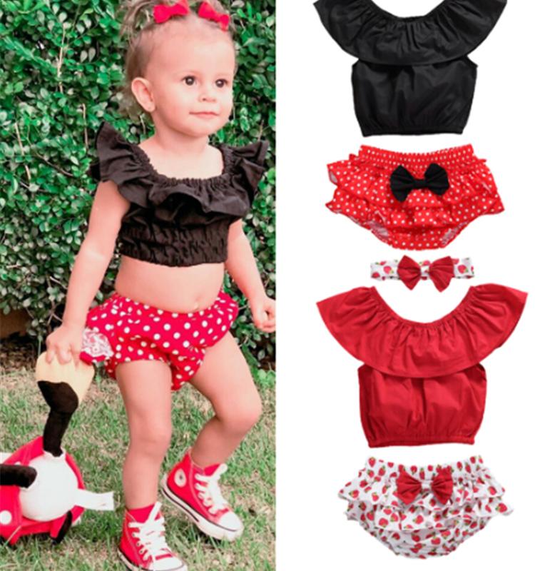 Cute Baby Girl 3Pcs Clothing Kids Baby Girl Ruffle Tops T-shirt Shorts Bowknot Headband Outfits Set Summer Clothes, Black
Cute Baby Girl 3Pcs Clothing Kids Baby Girl Ruffle Tops T-shirt Shorts Bowknot Headband Outfits Set Summer Clothes, Black
