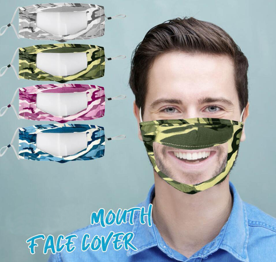 Transparent Face Mask Camouflage Washable Reusable Masks Anti Dust Antifog Clear Designer Face Mask Deaf-mute Mouth Face Cover
Transparent Face Mask Camouflage Washable Reusable Masks Anti Dust Antifog Clear Designer Face Mask Deaf-mute Mouth Face Cover