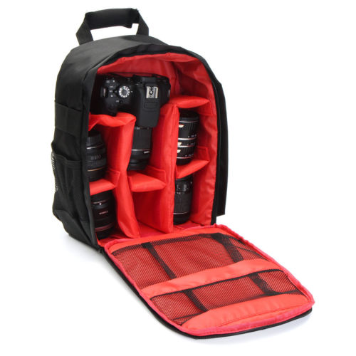 Professional Camera Storage Bag Durable Waterproof Black Carrying Backpack Case for DSLR Camera Red Green Orange Interior
Professional Camera Storage Bag Durable Waterproof Black Carrying Backpack Case for DSLR Camera Red Green Orange Interior