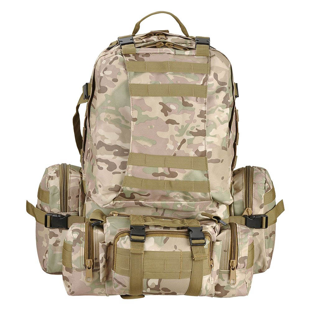50-70L Tactical Mountaineering Backpack with 3 MOLLE waist pouch 3 Day Assault Rucksacks Pack For Outdoor Combat Survival Trekking Camping, Multi-color
50-70L Tactical Mountaineering Backpack with 3 MOLLE waist pouch 3 Day Assault Rucksacks Pack For Outdoor Combat Survival Trekking Camping, Multi-color