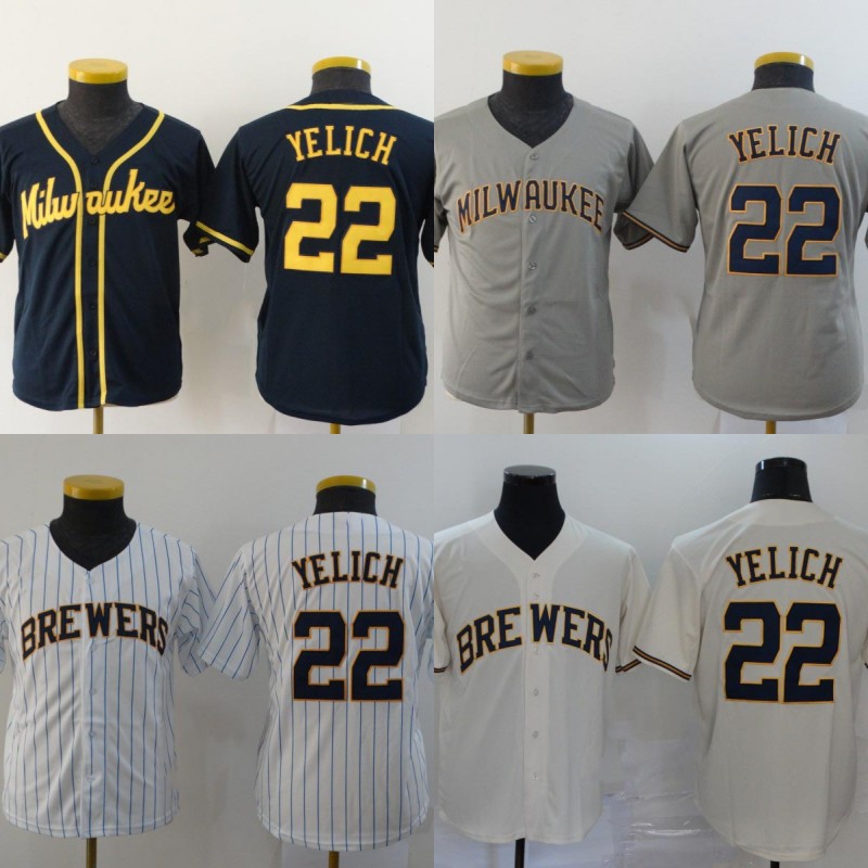 Youth Milwaukee 22 Christian Yelich Jersey Kids All Stitched Baseball Jerseys Cheap Cream White Grey Navy Fast Shipping, 22 white
Youth Milwaukee 22 Christian Yelich Jersey Kids All Stitched Baseball Jerseys Cheap Cream White Grey Navy Fast Shipping, 22 white