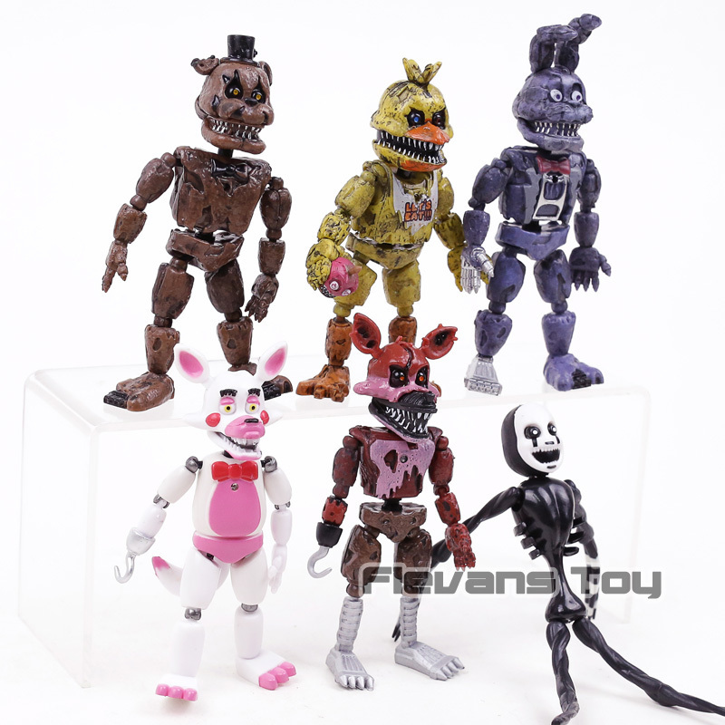Fnaf Five Nights At Freddy039s Nightmare Freddy Chica Bonnie Funtime Foxy Pvc Action Figures Toys 6pcsset C1904150138083563434