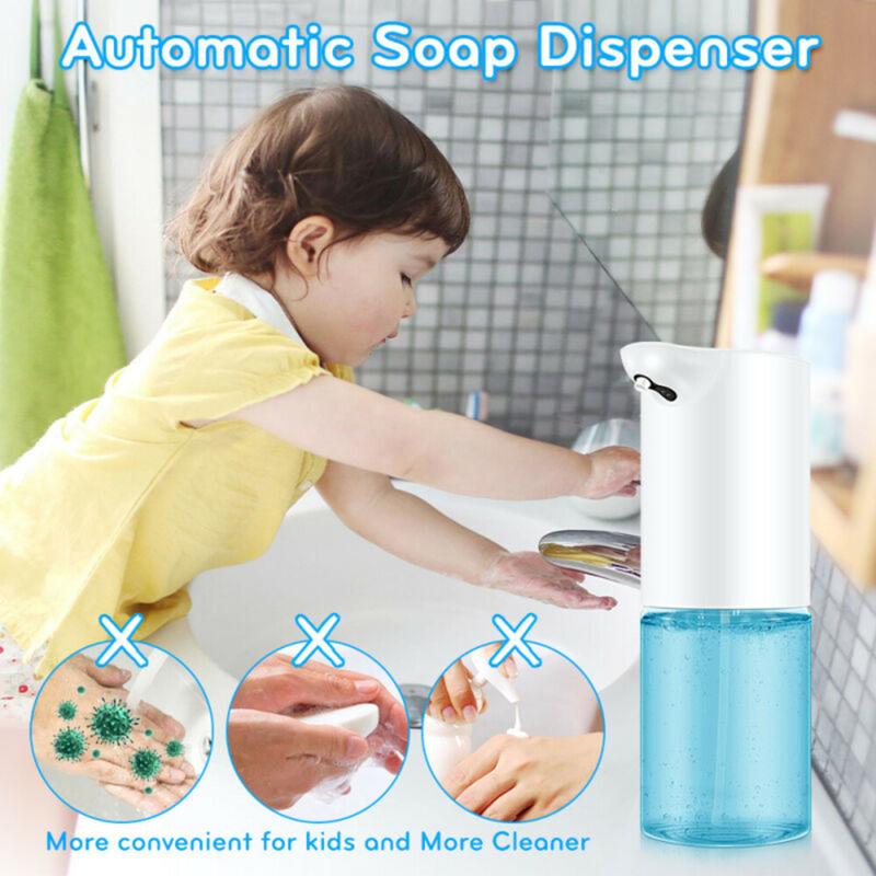 Bathroom Storage & Organization Infrared Sensor Automatic Soap Dispenser Touchless Stand Foam Washing USPS Non-contact More Hygienic Gas-bub
