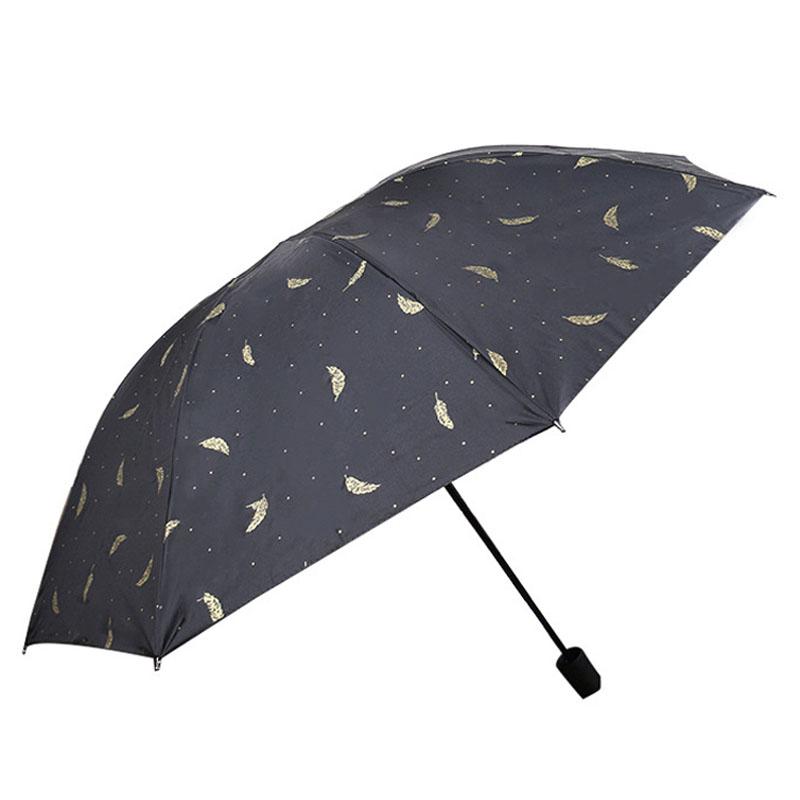 Feather Sun Shade Umbrella Black White Feather Sunny Rainy Umbrella Three Folding Black Coating Vinyl Sunscreen Umbrella BH1394 TQQ, 2 colors
Feather Sun Shade Umbrella Black White Feather Sunny Rainy Umbrella Three Folding Black Coating Vinyl Sunscreen Umbrella BH1394 TQQ, 2 colors