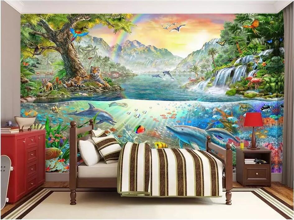 WDBH 3d wallpaper custom photo Colorful Ocean Dolphin Land Tiger Forest Park living room home decor 3d wall murals wallpaper for walls 3 d, Non-woven
WDBH 3d wallpaper custom photo Colorful Ocean Dolphin Land Tiger Forest Park living room home decor 3d wall murals wallpaper for walls 3 d, Non-woven