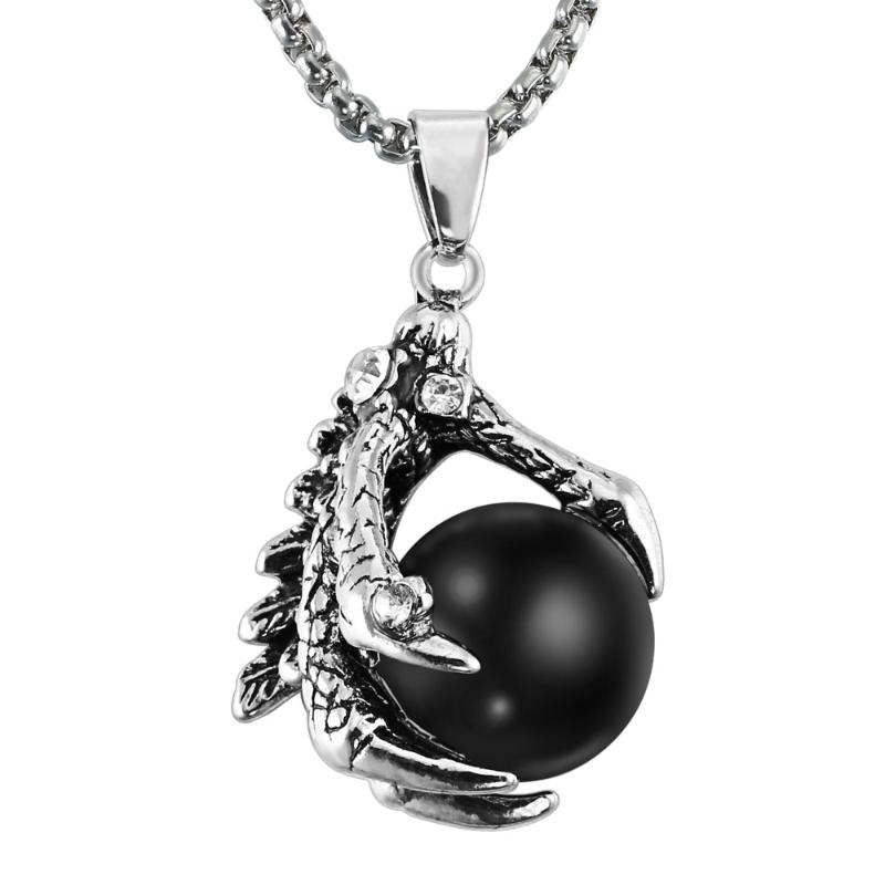 Black Alloy Dragon Claw Pendant Necklace Man Vintage Classic Accessories Banquet Jewelry Antique Gift Birthday
Black Alloy Dragon Claw Pendant Necklace Man Vintage Classic Accessories Banquet Jewelry Antique Gift Birthday