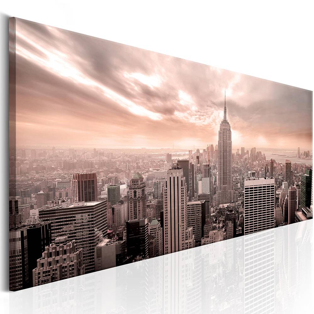 2019 Hot Sell Unframed Fashion New York Modern Canvas Wall Art Oil Painting Modular Picture Living Room Decor