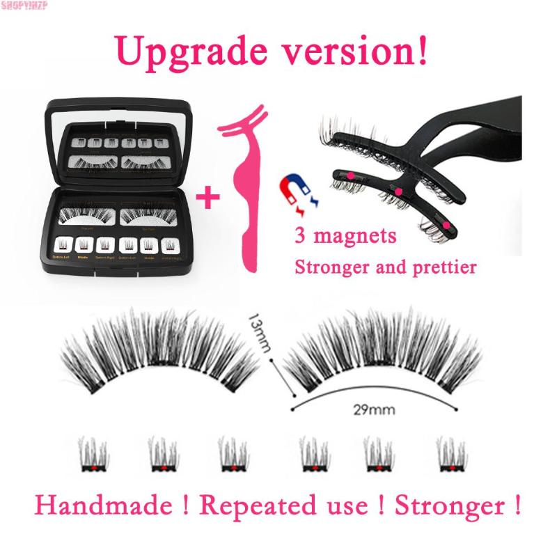 Eyelashes Natural Long 25mm Wispy Lashes Strips 3 Magnet Fake Eyelashes Mink Eye Lashes Extension Supplies 3D/6D False Magnetic
Eyelashes Natural Long 25mm Wispy Lashes Strips 3 Magnet Fake Eyelashes Mink Eye Lashes Extension Supplies 3D/6D False Magnetic