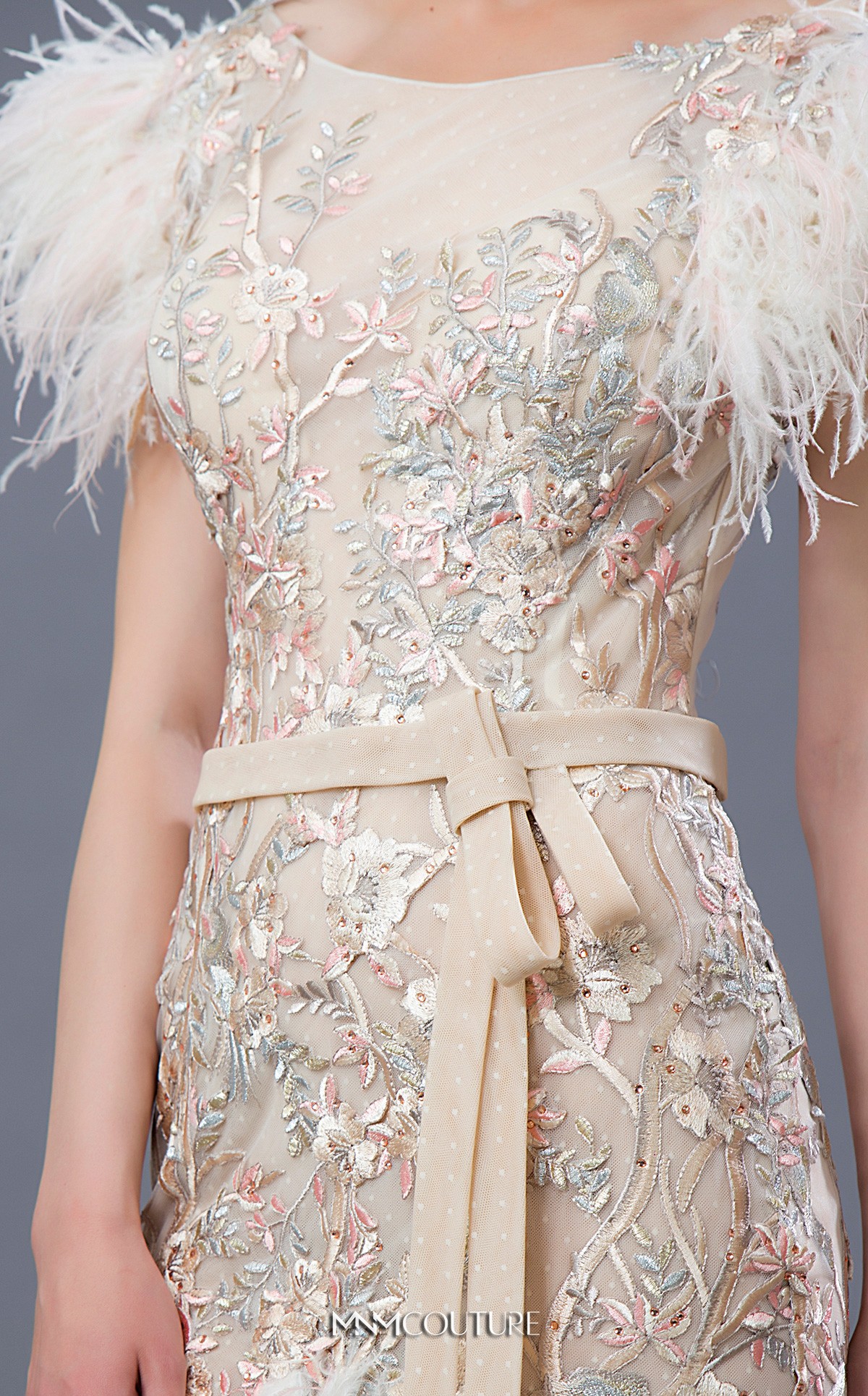 Luxury 2019 Feather Mermaid Evening Dresses With Sash Cap Sleeve Lace Appliqued Beaded Prom Gowns Arabic Sweep Train Formal Party Dress