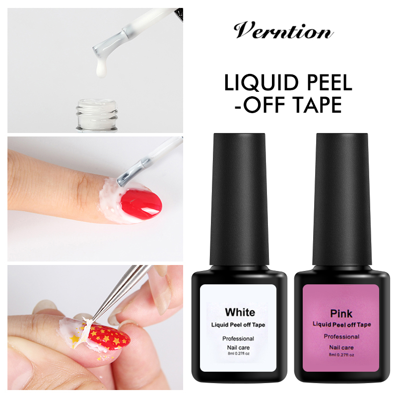Verntion Peel Off Pink White Latex Liquid Protection Finger Skin Tape Defender Cuticle Tape Easy Coat 8ML Nail Art Gel Varnish, Fs001
Verntion Peel Off Pink White Latex Liquid Protection Finger Skin Tape Defender Cuticle Tape Easy Coat 8ML Nail Art Gel Varnish, Fs001