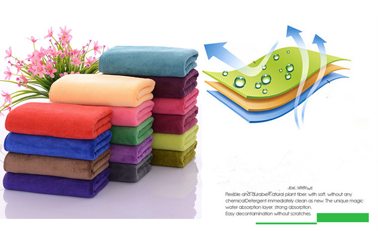 15 Colors Microfiber Fabric Dry Hair Towels Nano 35*75CM Car Wash Hair Cleaning Towel Absorbent Face Hand Towel Bathroom Toallas