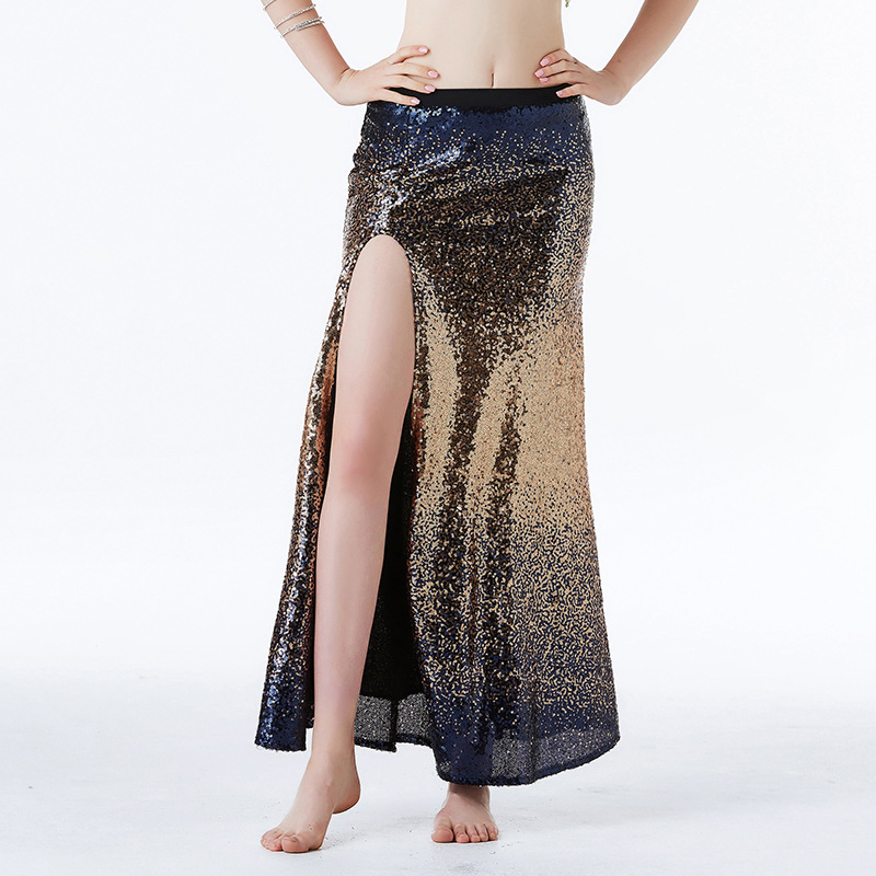 Color Gradient 2019 Women Dance Costume Accessories Long Maxi Skirts Side Split Shinny Sequins Belly Dance Skirt Stretchy, Red color gradient
Color Gradient 2019 Women Dance Costume Accessories Long Maxi Skirts Side Split Shinny Sequins Belly Dance Skirt Stretchy, Red color gradient