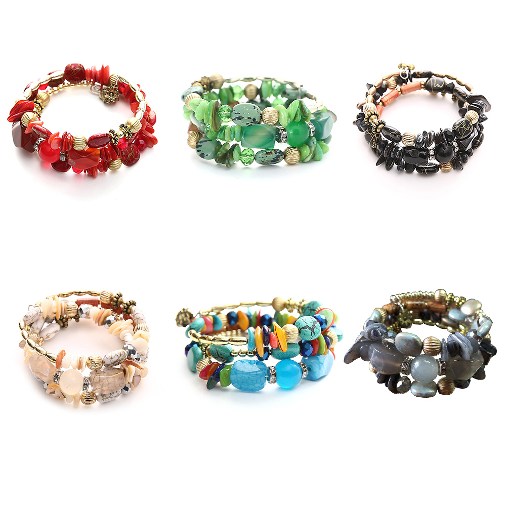 Retro Bracelets Imitation Natural Stone Agated Beaded Fashion Women Pine Agated Beaded Multi-layer Winding Bracelet for Women
Retro Bracelets Imitation Natural Stone Agated Beaded Fashion Women Pine Agated Beaded Multi-layer Winding Bracelet for Women