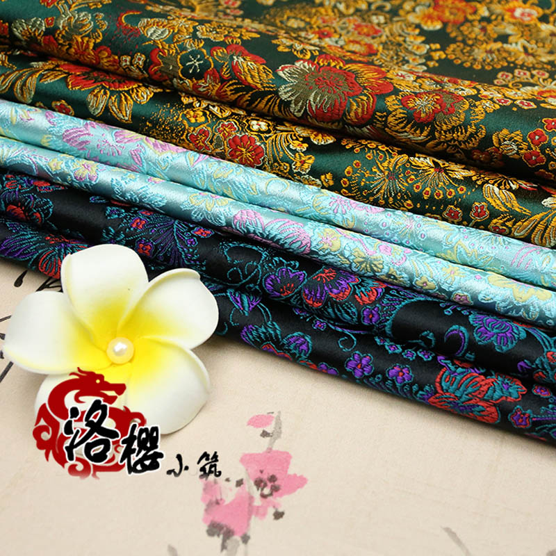 Chinese Ancient Costume Dress Baby Clothes Kimono Cos Silk Satin Sewing Jacquard Brocade Fabric