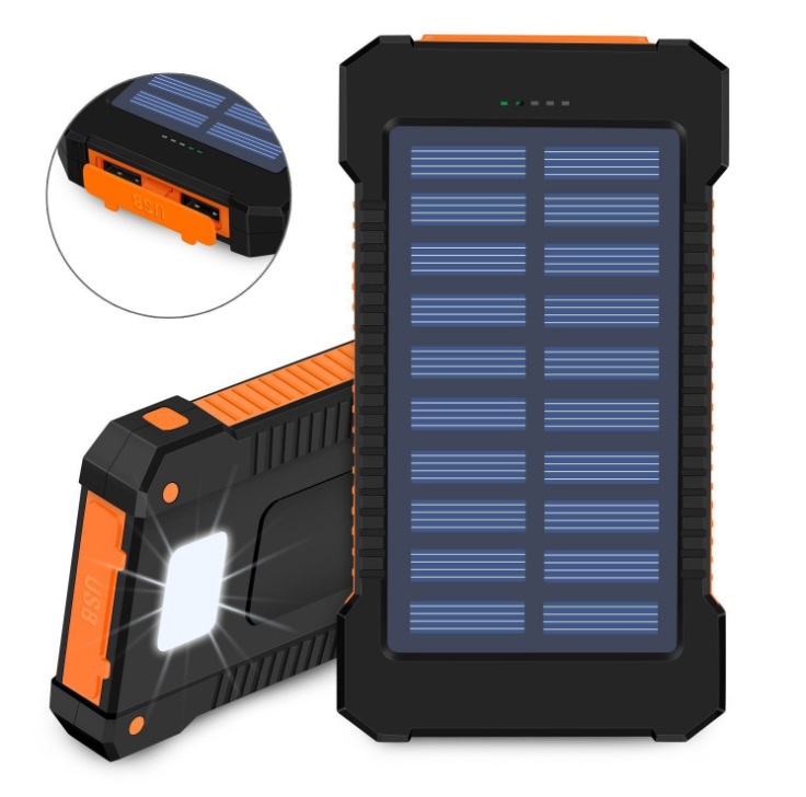 Solar Power bank Charger Waterproof Phone External Battery Dual USB Power Bank 10000mah
Solar Power bank Charger Waterproof Phone External Battery Dual USB Power Bank 10000mah