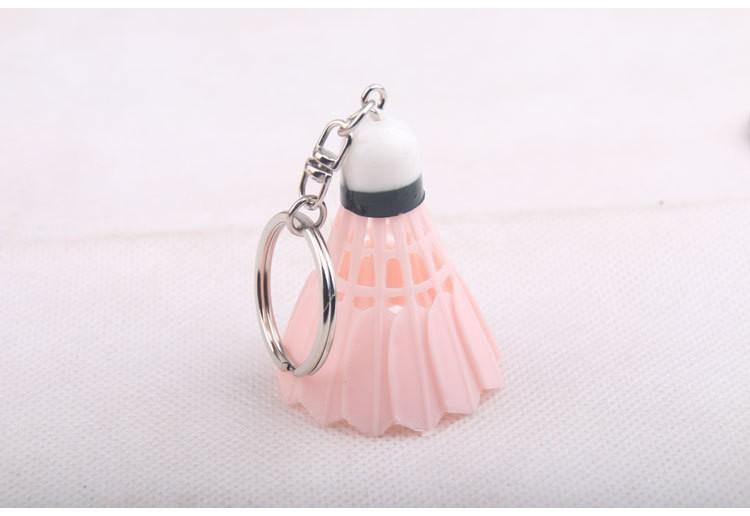 10 Pcs/Lot High Quality Mini Badminton Shuttlecock Key Chain Keychain Keyring Pvc Souvenir Mix Color Car Key Chains Holder