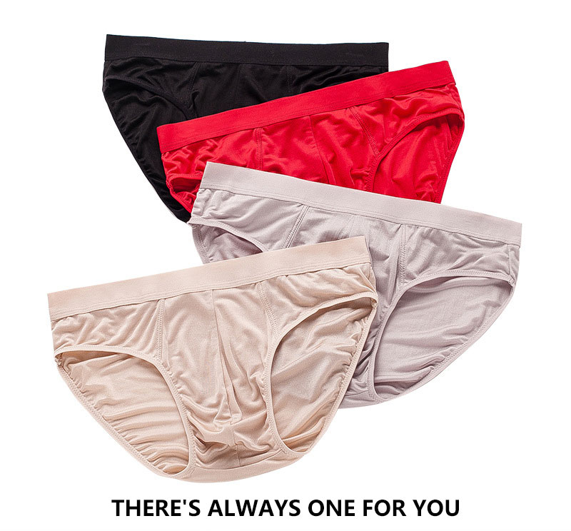 LEECHEE K044 New Pure-color Quick-drying 100% Silk Underwear Men's Underwear Light and Ice Triangular Underwear Triangle, Red
LEECHEE K044 New Pure-color Quick-drying 100% Silk Underwear Men's Underwear Light and Ice Triangular Underwear Triangle, Red