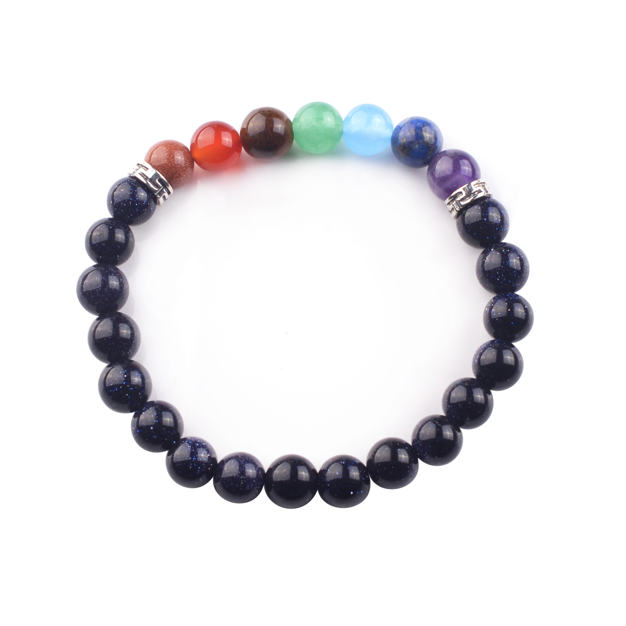 Believe London Distance Bracelets Jewelry Bag & Meaning Card | Strong Elastic | Friendship Relationship Couples His Hers | Black Agate Onyx