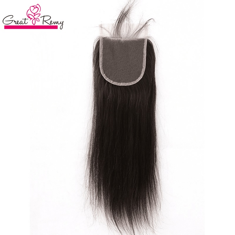 Real Swiss Top Closure Hairpieces Silky StraightTransparent Pre-Plucked Unprocessed Peruvian Virgin Human Hair Lace Closures 4x4 5x5 6x6 Greatremy