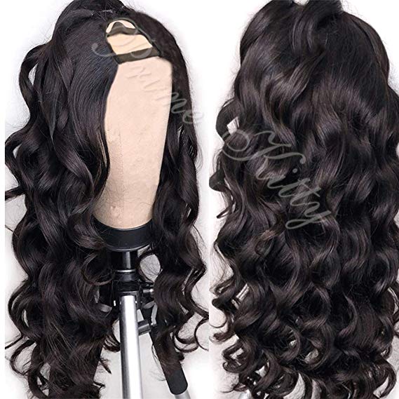 U Part Human Hair Wigs loose Wave Curly Glueless Virgin Brazilian remy 2x4 middle parting 150%density Diva1, Natural color
U Part Human Hair Wigs loose Wave Curly Glueless Virgin Brazilian remy 2x4 middle parting 150%density Diva1, Natural color