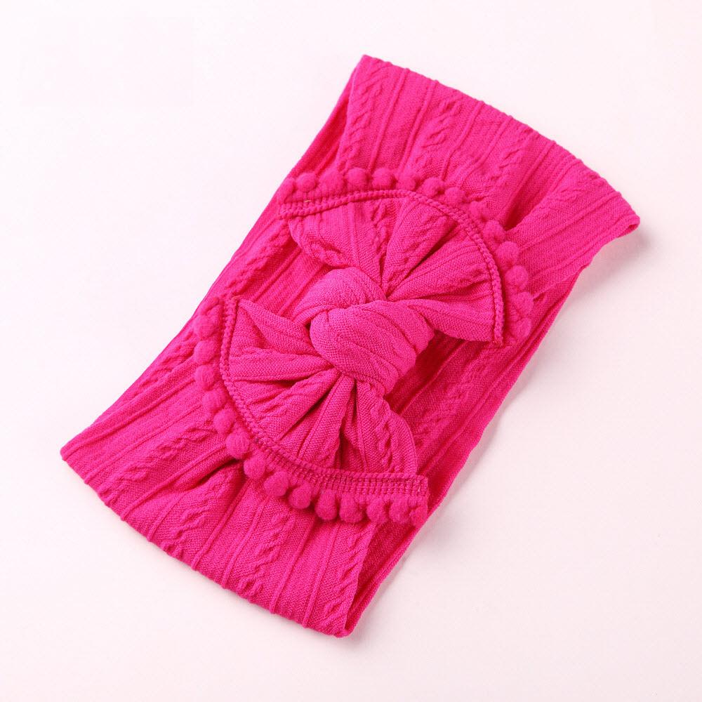 Sweet Soft Lace Headbands Baby Jacquard Hair Accessories Knot Hair Bow Soft band Wholesale 27 Colors European Cute head band Boutique 2019