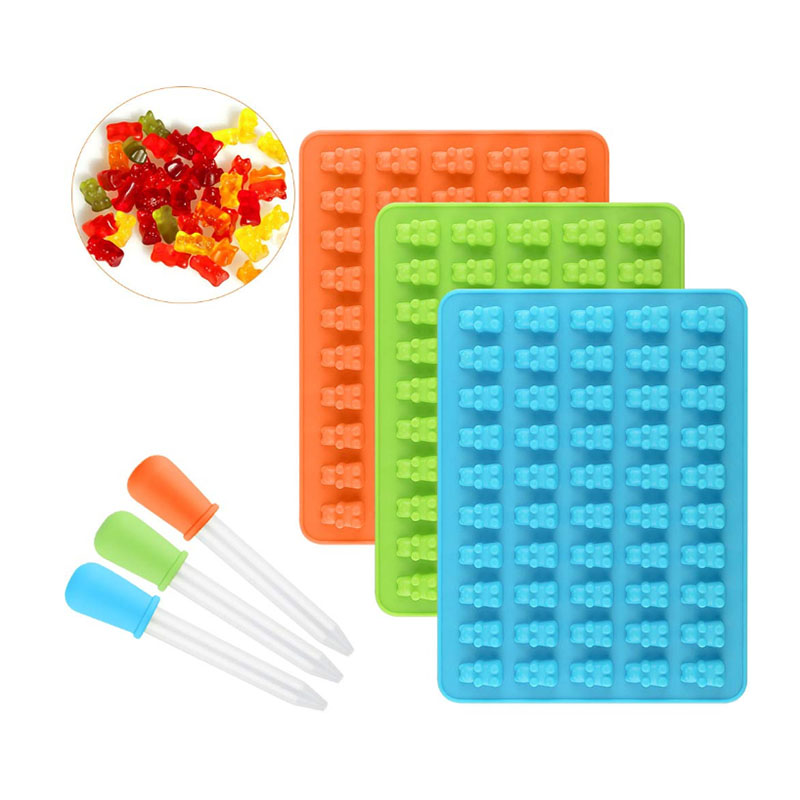 Food Grade Silicone DIY Candy Gummie Bear Making Gelatin Maker Fishing Lures Cupcake topper Chocolate Making Ice tray with dropper
Food Grade Silicone DIY Candy Gummie Bear Making Gelatin Maker Fishing Lures Cupcake topper Chocolate Making Ice tray with dropper