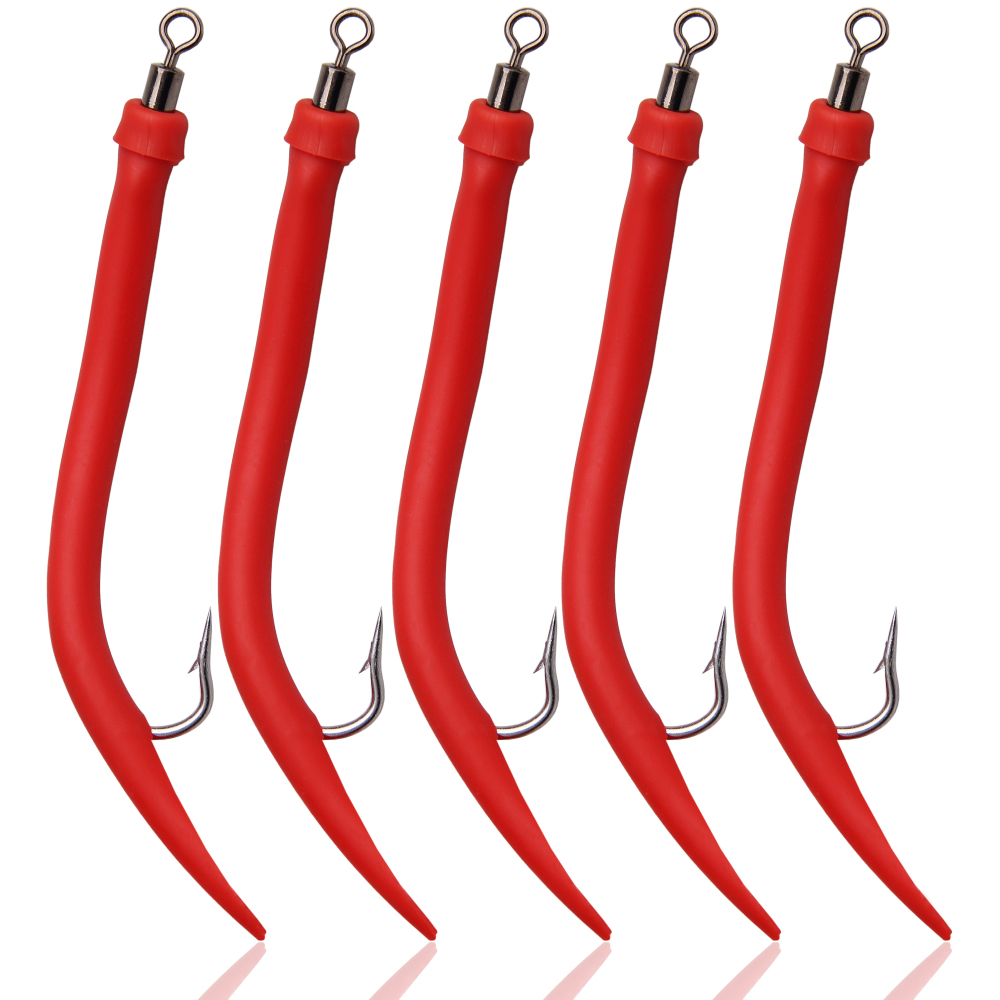 145mm Gummi Makk Eel Lures 10/0 Eel Hooks with Rubber Tube Bass Cod Norwegen Sea Boat Wreck Fishing
145mm Gummi Makk Eel Lures 10/0 Eel Hooks with Rubber Tube Bass Cod Norwegen Sea Boat Wreck Fishing