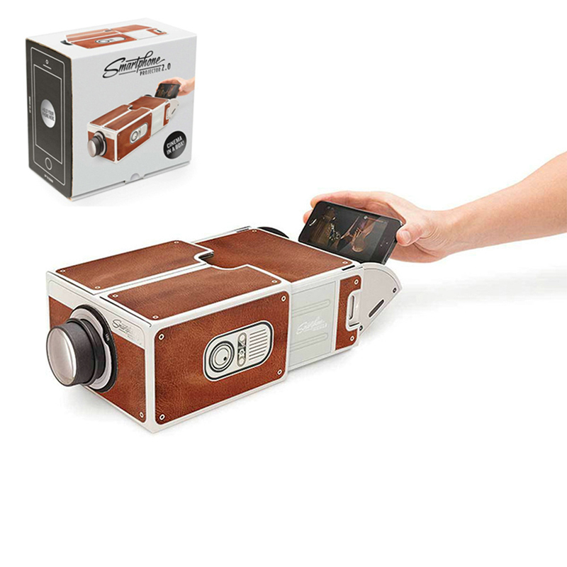 DIY 3D Projector Cardboard Mini Smartphone Projectors Light Novelty Adjustable Mobile Phone Portable Cinema In A Box
DIY 3D Projector Cardboard Mini Smartphone Projectors Light Novelty Adjustable Mobile Phone Portable Cinema In A Box