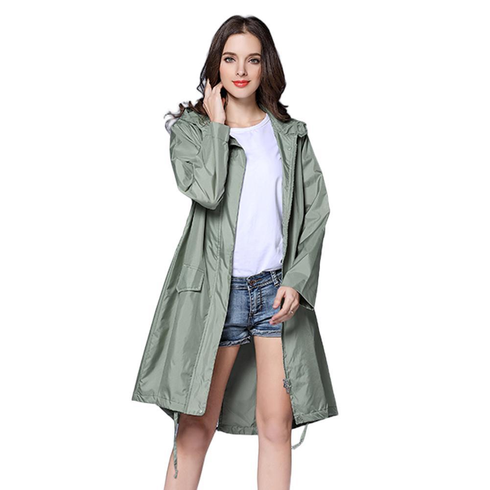 Long Raincoat Women Waterproof Windproof Hood Ladies Thin Rain Coat Ponchos Jackets Female Chubasqueros Mujer Capa De Chuva