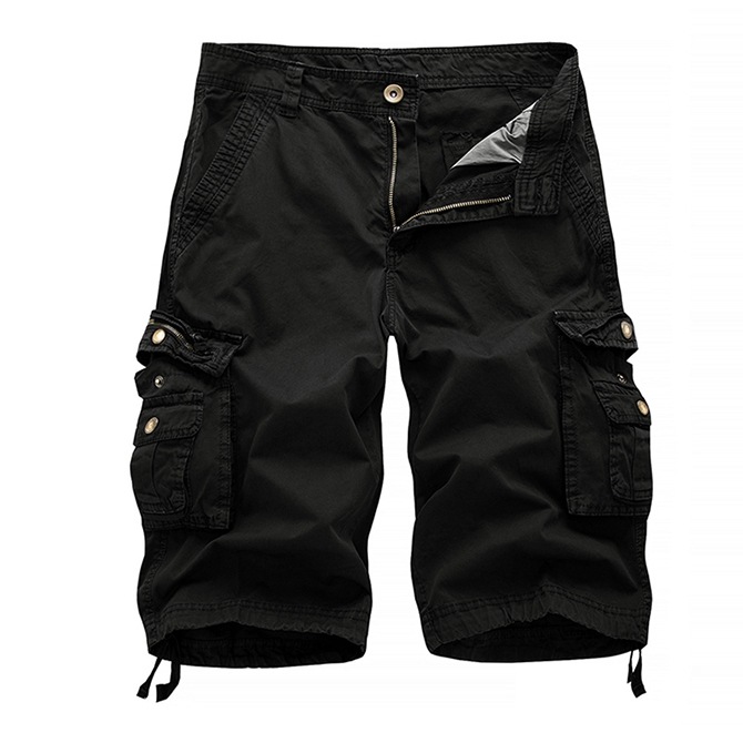 Men's Shorts Mens Dhgate Cargo Solid Colors Casual Pants With Pockets Athletic Short Male Outdoor Beach Board