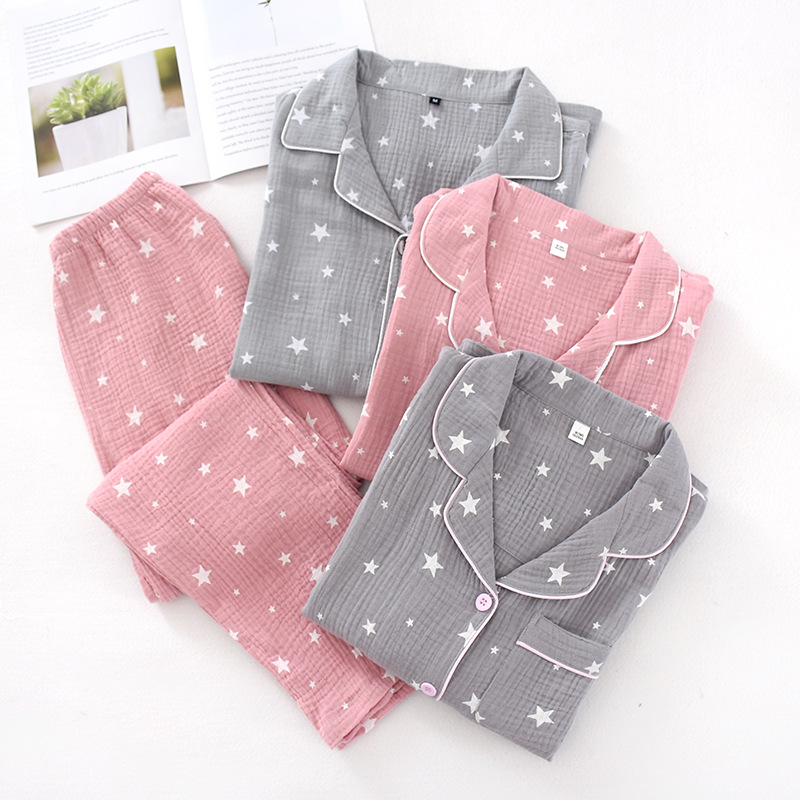 Lovers Pajamas Set Comfort Cotton star print Sleepwear For Men And Women Couples Spring And Fall Full Sleeve Homewear, Women pajama 1
Lovers Pajamas Set Comfort Cotton star print Sleepwear For Men And Women Couples Spring And Fall Full Sleeve Homewear, Women pajama 1