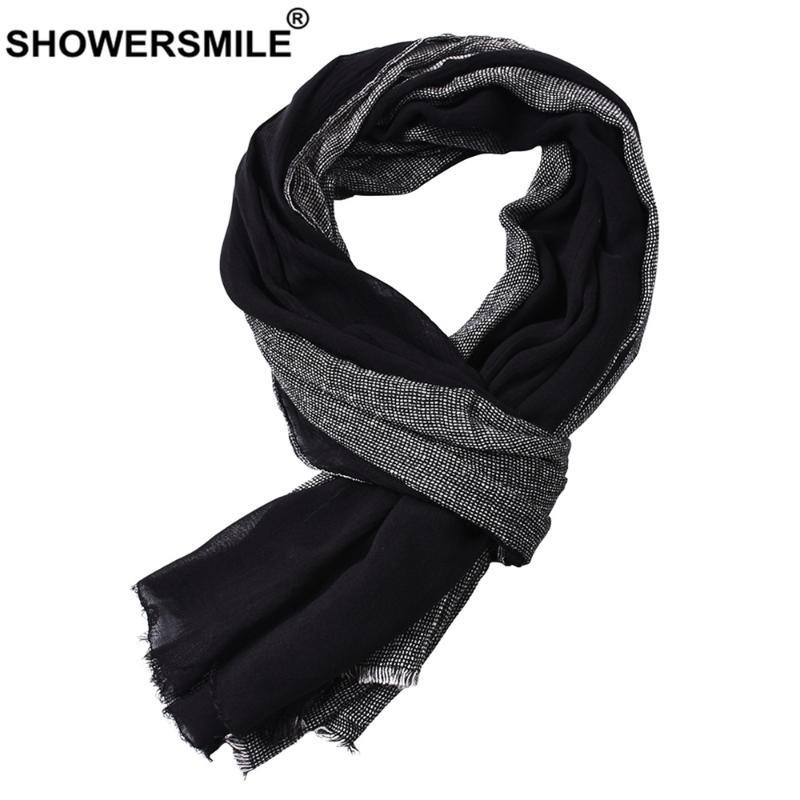 SHOWERSMILE Black Cotton Linen Scarf Men Long Patchwork Scarf for Men Tassel Winter Mens Scarves Fashion Men's Accessories
SHOWERSMILE Black Cotton Linen Scarf Men Long Patchwork Scarf for Men Tassel Winter Mens Scarves Fashion Men's Accessories