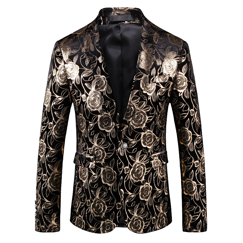 Luxury Gold Stripes Print Blazer Masculino Slim Fit Men Blazer Hombre Plus Size 5xl Stage Cloth for Dj Singer Chaqueta Hombre, As pic
Luxury Gold Stripes Print Blazer Masculino Slim Fit Men Blazer Hombre Plus Size 5xl Stage Cloth for Dj Singer Chaqueta Hombre, As pic