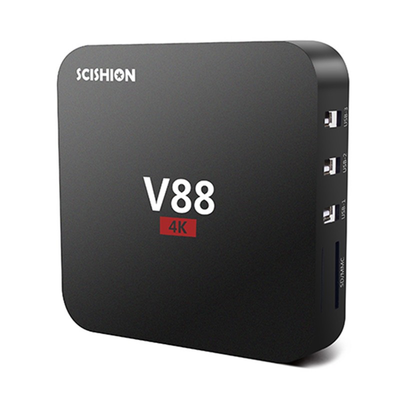 Quad core RK3229 Android 7.1 V88 4K Boxes Android OTT TV Box Media Player support Wifi 1G 8G