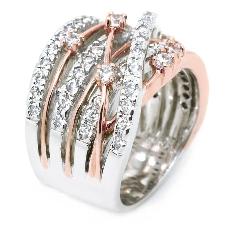 Free Shipping (1pcs) Sparkling Women's 925 Silver Ring Crossover Two-tone 18K Rose Gold Plated Bride Engagement Wedding Band Rings
Free Shipping (1pcs) Sparkling Women's 925 Silver Ring Crossover Two-tone 18K Rose Gold Plated Bride Engagement Wedding Band Rings