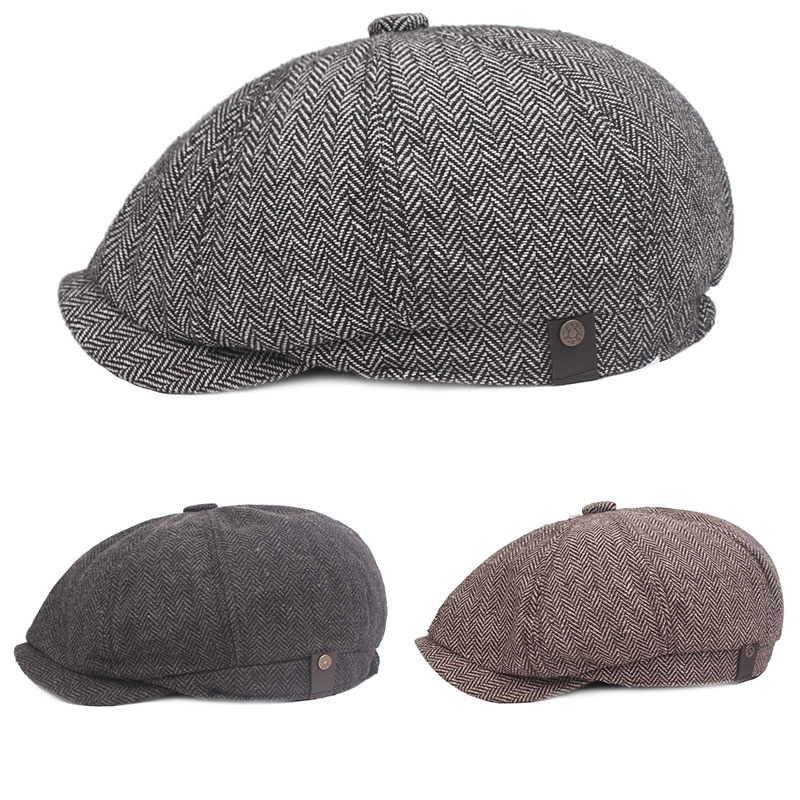 Sboy Hats 2021 Autumn Winter Caps Men And Women Warm Tweed Octagonal Hat For Male Detective Retro Flat Chapeau, Dark grey
Sboy Hats 2021 Autumn Winter Caps Men And Women Warm Tweed Octagonal Hat For Male Detective Retro Flat Chapeau, Dark grey