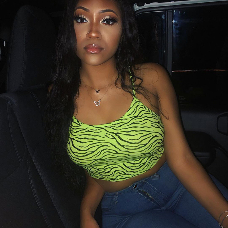 2020 Summer Women Sexy Striped Printing Mini Camisole Party Club Navel Bare Mini Cropped Tanks Girls Beach Camis Top, Green
2020 Summer Women Sexy Striped Printing Mini Camisole Party Club Navel Bare Mini Cropped Tanks Girls Beach Camis Top, Green