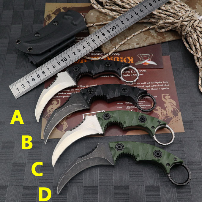 Strider Eagle Beak Karambit D2 Claw knives outdoor Jungle Camping Knife CS GO Fixed Blade G10 Defense Tactical Survival Knife BM940 UT85 C07
Strider Eagle Beak Karambit D2 Claw knives outdoor Jungle Camping Knife CS GO Fixed Blade G10 Defense Tactical Survival Knife BM940 UT85 C07
