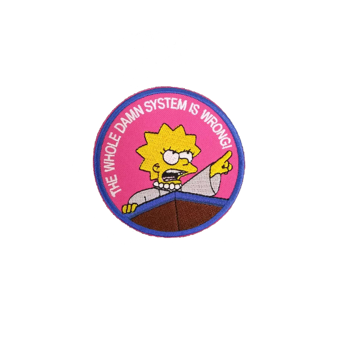 THE WHOLE DAMN SYSTEM IS WRONG Cartoon Character Embroidery Iron On Patch For Shirt Bag DIY Custom Applique Design, Black
THE WHOLE DAMN SYSTEM IS WRONG Cartoon Character Embroidery Iron On Patch For Shirt Bag DIY Custom Applique Design, Black
