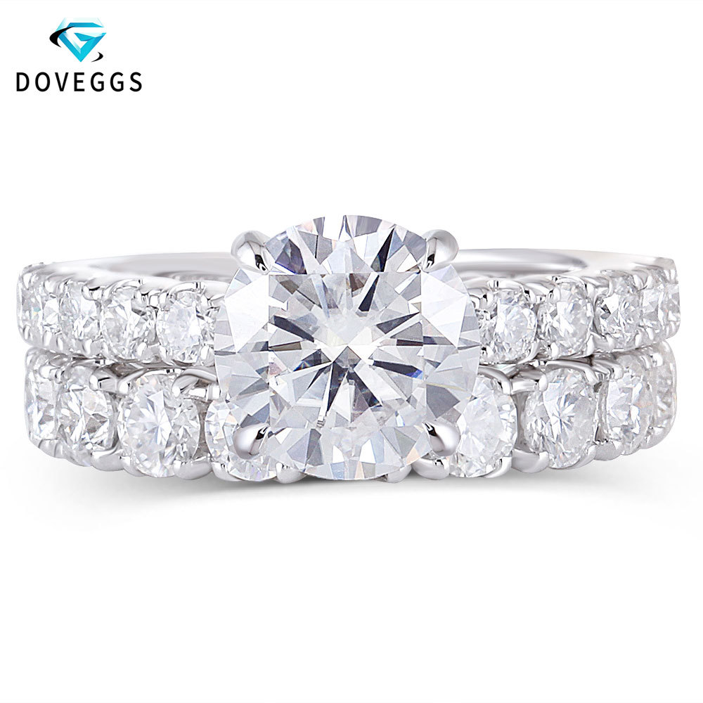 ggs Solid 14K White Gold 3ct 9mm F Color Engagement Ring Set with Accent 3.5mm Heart and Cut Band for women S200110
ggs Solid 14K White Gold 3ct 9mm F Color Engagement Ring Set with Accent 3.5mm Heart and Cut Band for women S200110