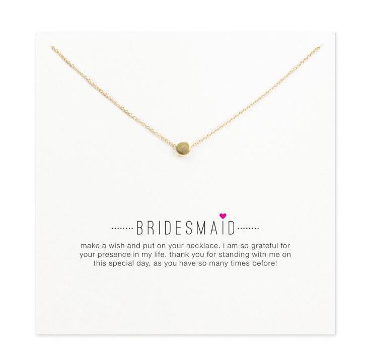 With card! Cute Necklace with little silver and gold color bean pendant Necklaces (Bridesmaid) free shipping high quality
With card! Cute Necklace with little silver and gold color bean pendant Necklaces (Bridesmaid) free shipping high quality