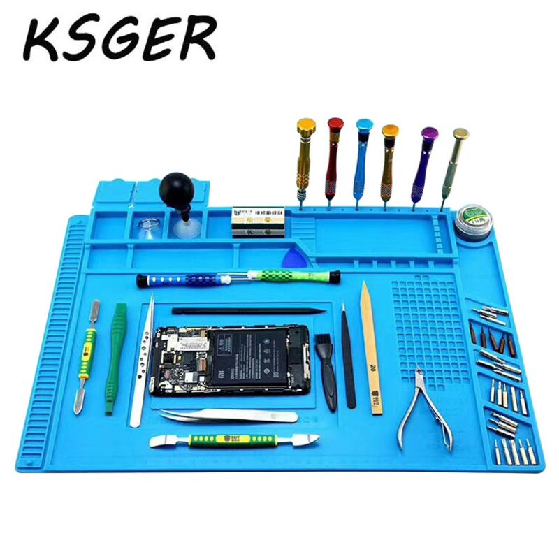 Mobile Computer Repair Work Mat with Magnetic High Temperature Insulation Pad Slot Air Gun Soldering Iron Welding Pad Mat
Mobile Computer Repair Work Mat with Magnetic High Temperature Insulation Pad Slot Air Gun Soldering Iron Welding Pad Mat